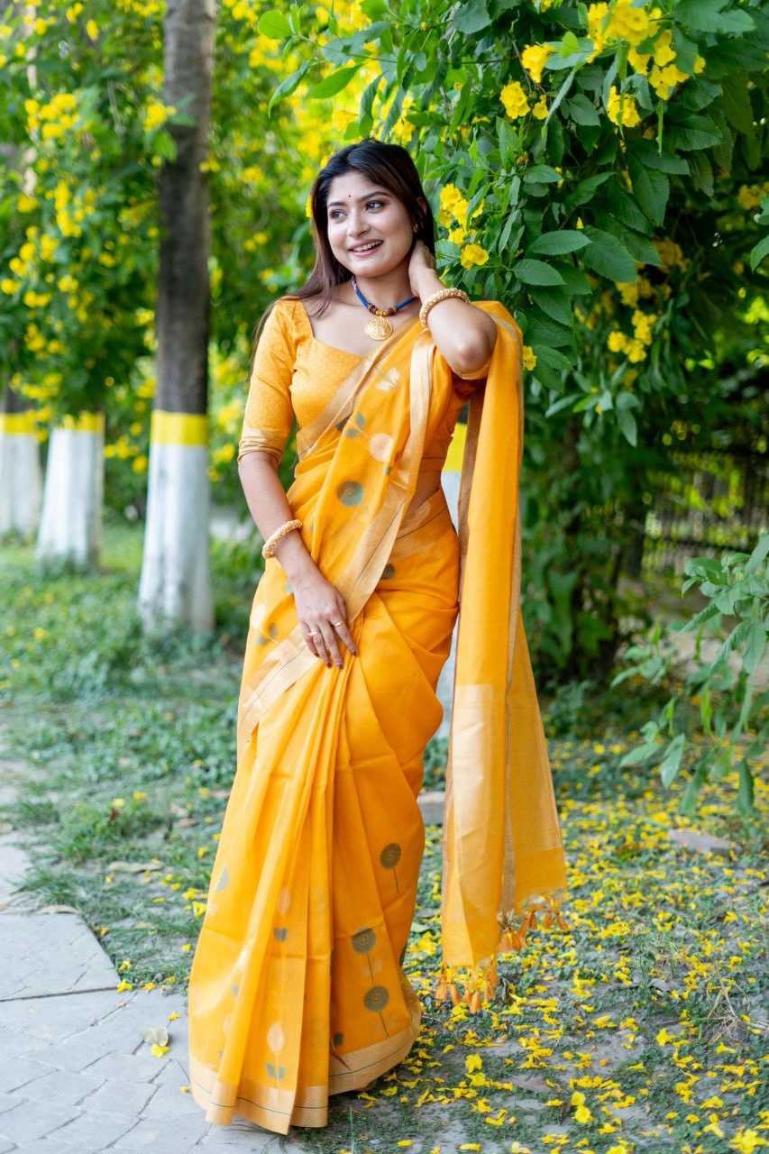 YNF LINEN RWS SAREE WHOLESALE JAMDANI SAREES MANUFACTURER